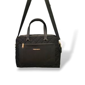 Steve Madden Quilted Black Laptop B Space Satchel